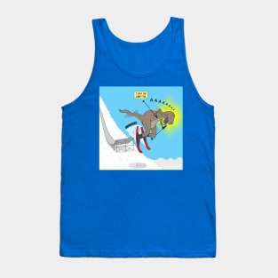 T-Rex Ski Jump Fail Tank Top